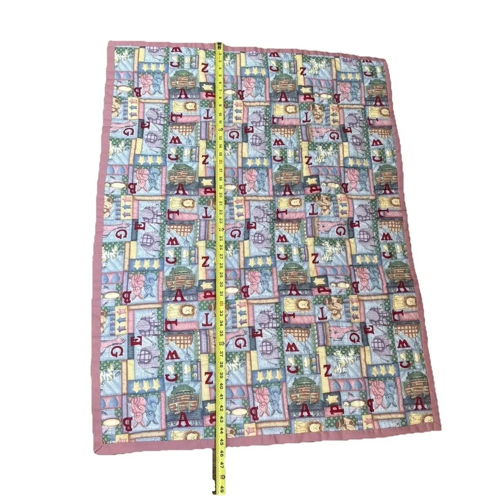 Handmade Quilt Crib Animal Alphabet Heart Star Nursery Wall Decor‎ Patchwork Lap